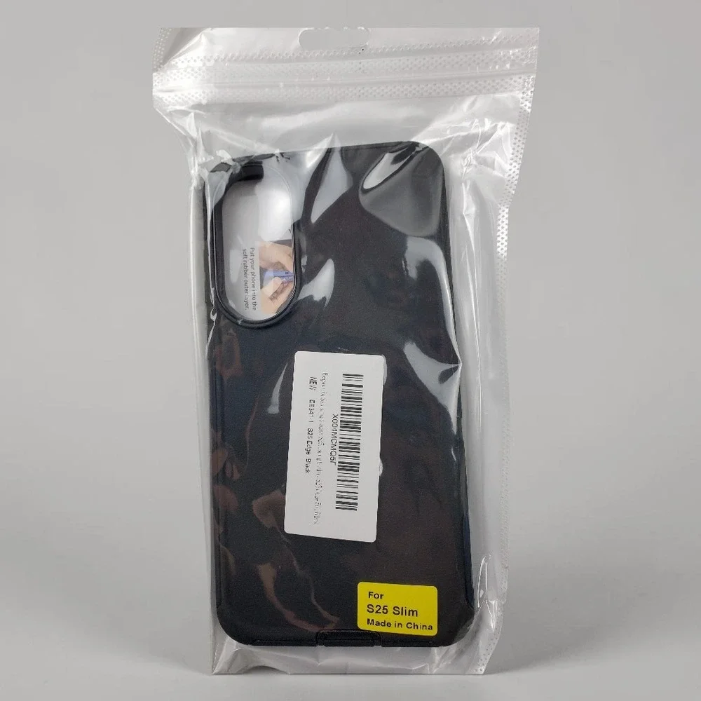 Samsung Galaxy S25‎ Slim Case Edge Black Rubber Protective Cover